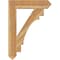 Ekena Millwork Merced Arts & Crafts Rough Sawn Bracket, Western Red Cedar, 6"W x 32"D x 44"H BKT06X32X44MRC03RWR - alternate 2